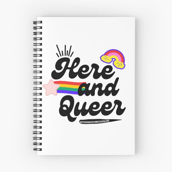 Item preview, Here and Queer Tshirt designed and sold by RfR-org.