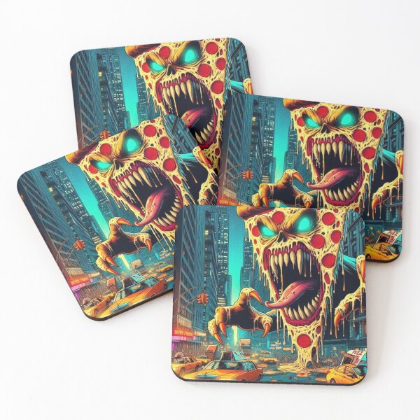 Item preview, Halloween pizza slice designed and sold by Redcon-fantasy.