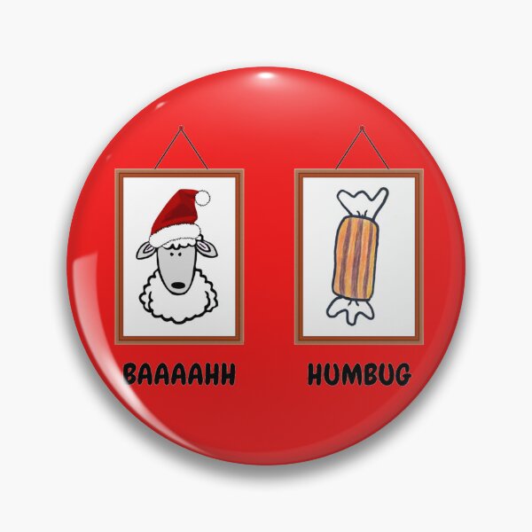 Item preview, BAAAAHH HUMBUG (Christmas humour) designed and sold by Dancing Jester Designs.