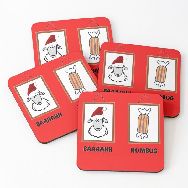 Item preview, BAAAAHH HUMBUG (Christmas humour) designed and sold by Dancing Jester Designs.