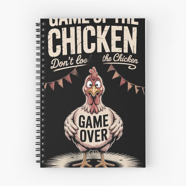 Item preview, Game of the Chicken don’t look at the chicken GAME OVER designed and sold by FurRealStudioCo.