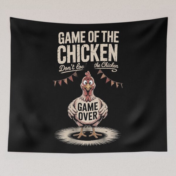 Item preview, Game of the Chicken don’t look at the chicken GAME OVER designed and sold by bluel_evin.