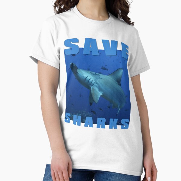 Item preview, SAVE SHARKS! designed and sold by MarineBio Gifts.