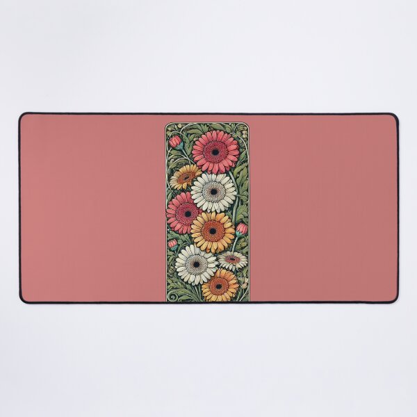 Item preview, Botanical Gerbera Daisies Vintage Garden Bloom in Warm Earthy Tones designed and sold by FrictionMaxxing.