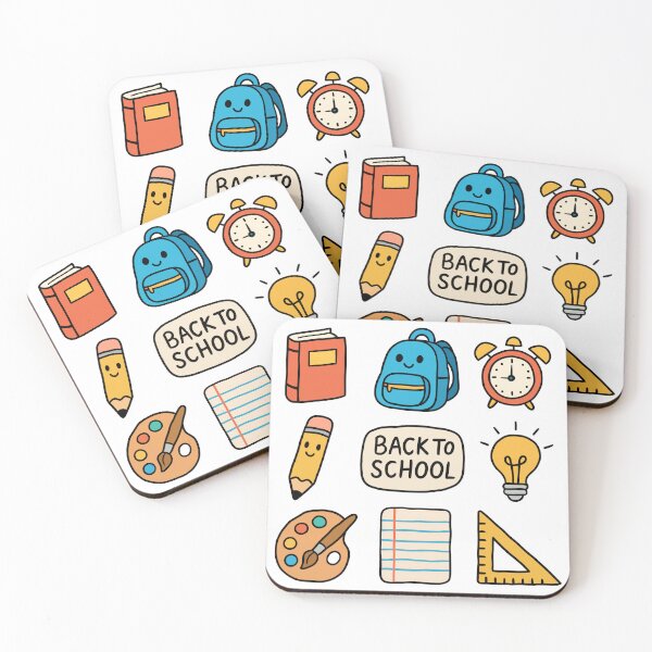 Item preview, Back to School | Fun Cartoon School Supplies designed and sold by velvetearth.