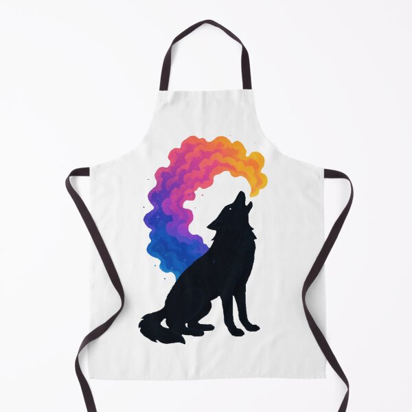 Item preview, Pixel Art Cosmic Wolf with Colorful Smoke designed and sold by retro_pixel.