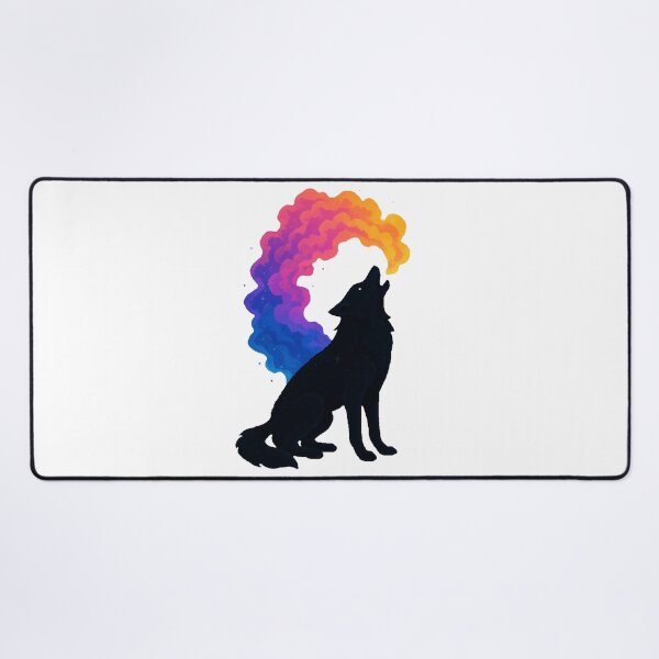 Item preview, Pixel Art Cosmic Wolf with Colorful Smoke designed and sold by retro_pixel.