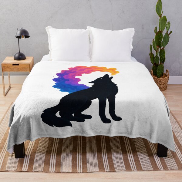 Item preview, Pixel Art Cosmic Wolf with Colorful Smoke designed and sold by retro_pixel.