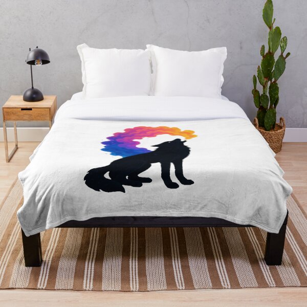 Item preview, Pixel Art Cosmic Wolf with Colorful Smoke designed and sold by retro_pixel.