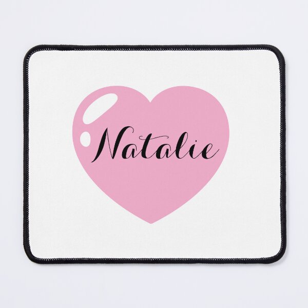 Item preview, Natalie Name with Pink Heart designed and sold by Monika Howarth.