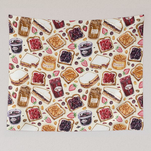 Item preview, Peanut Butter and Jelly Watercolor designed and sold by Paisley Yazel.