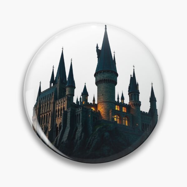 Item preview, Magical Castle at Night – Wizard School Parody Illustration designed and sold by Greemo03.