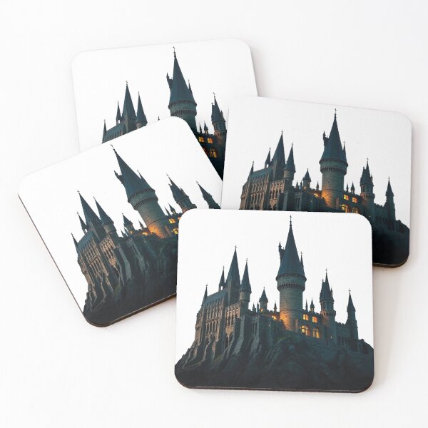 Item preview, Magical Castle at Night – Wizard School Parody Illustration designed and sold by Greemo03.