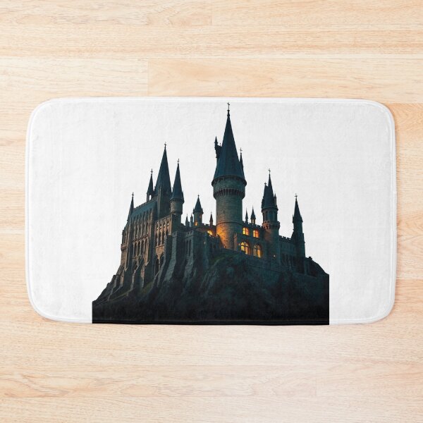 Item preview, Magical Castle at Night – Wizard School Parody Illustration designed and sold by Greemo03.
