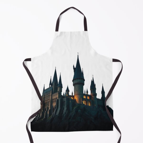 Item preview, Magical Castle at Night – Wizard School Parody Illustration designed and sold by Greemo03.