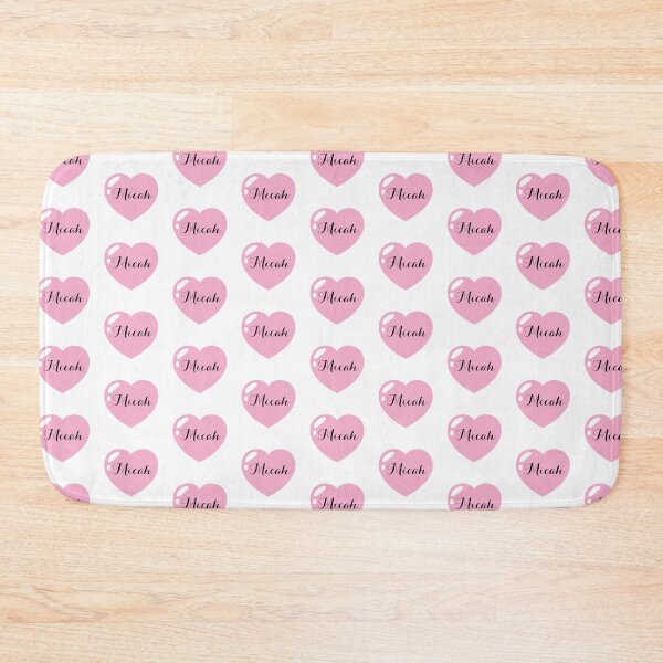 Item preview, Micah Name with Pink Heart  designed and sold by Artbymonika.