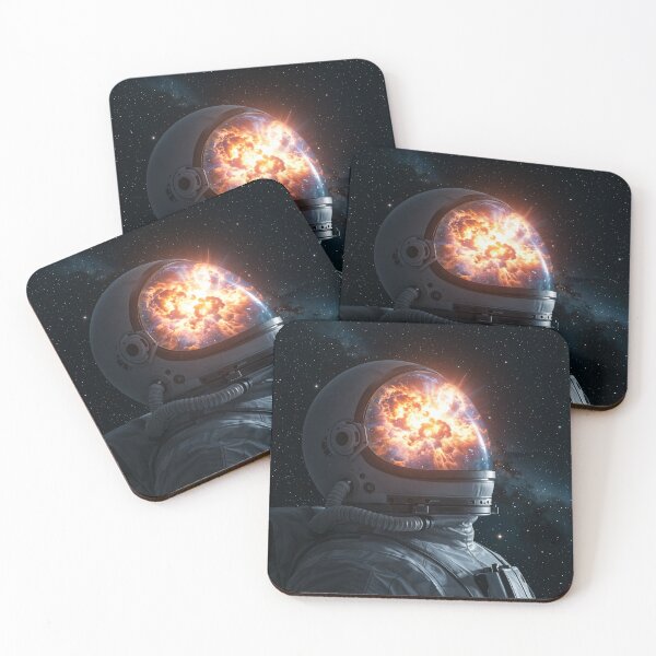 Item preview, Exploding Mind Astronaut – Surreal Space Art designed and sold by Collision19.