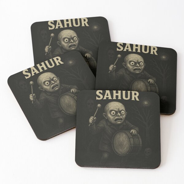 Item preview, ? THUNG THUNG SAHUR | Viral Italian Brainrot Drummer – Dark Horror Meme Design designed and sold by EveryMeme.