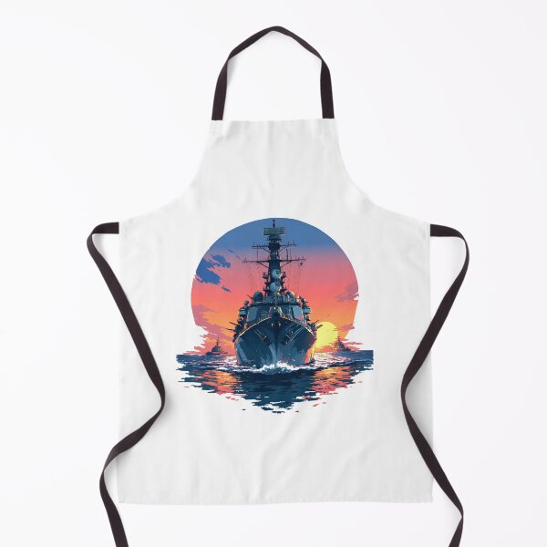 Item preview, Modern Navy Warship at Full Speed – Sunset Power View designed and sold by Windy-market.