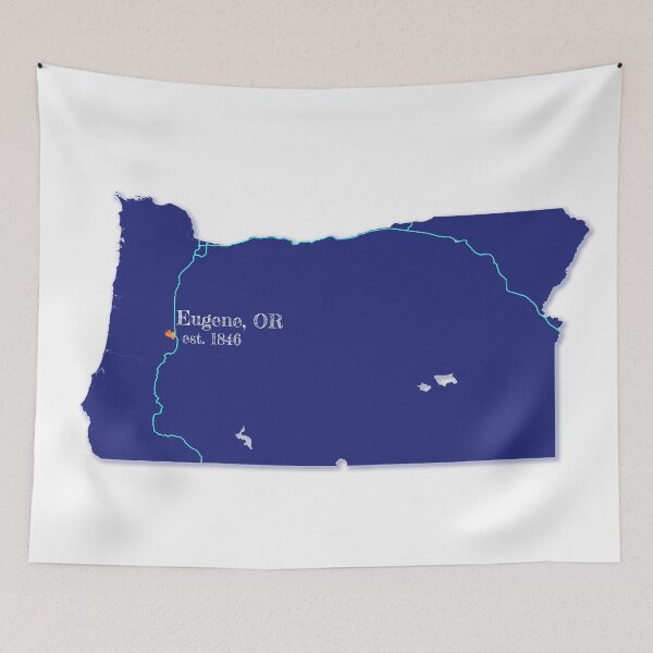 Item preview, Eugene, OR [Blue] designed and sold by PhilbonianDezin.