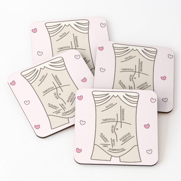 Item preview, Hand Drawn Abdominal Incisions With Hearts designed and sold by SofiaSava01.