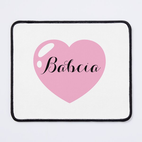 Item preview, Babcia Name with Pink Heart designed and sold by Artbymonika.