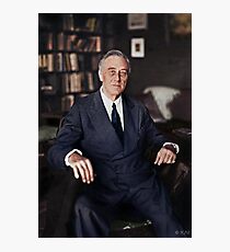 Franklin D. Roosevelt, 1945 colorized Photographic Print
