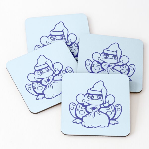 Item preview, Frog Toad Santa Claus Christmas Hat Happy Celebration designed and sold by shirt-o-mat.