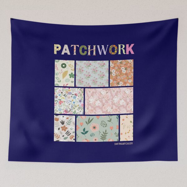 Item preview, Patchwork Floral Boho Collage T-Shirt for Cottagecore Lovers designed and sold by SmyrnaArtGalery.