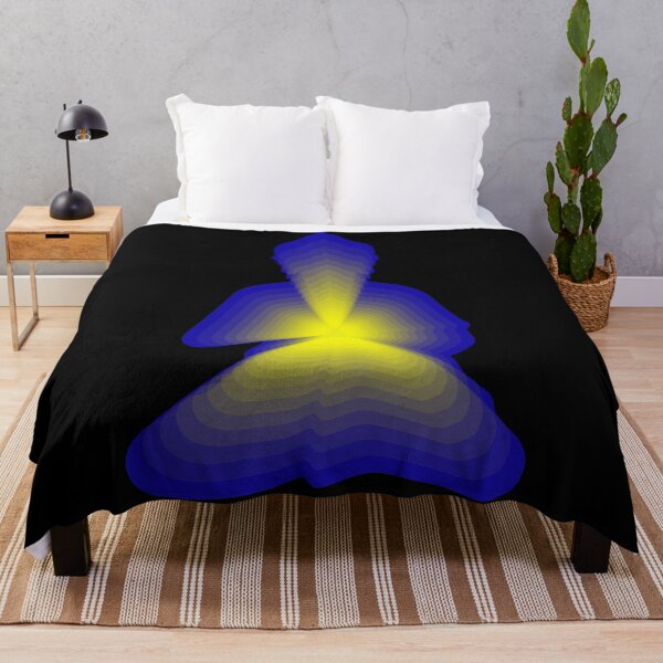 Item preview, budda, light energy, silhouette in yoga pose with a modern graphic echo effect minimalist spiritual design designed and sold by rikyfreestyle.
