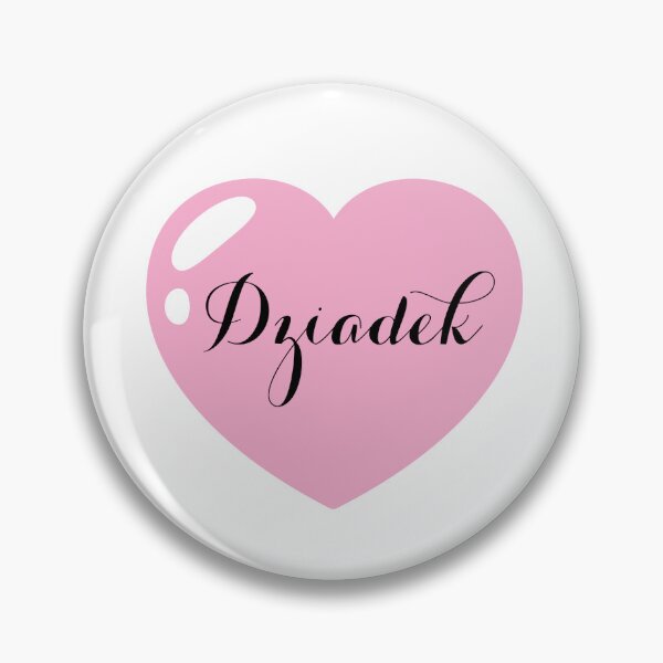 Item preview, Dziadek Polish grandad Name with Pink Heart  designed and sold by Artbymonika.