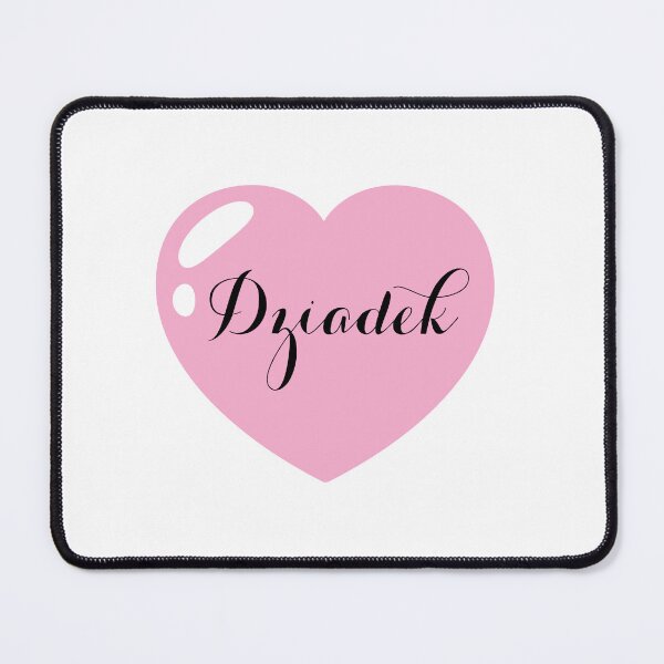 Item preview, Dziadek Polish grandad Name with Pink Heart designed and sold by Artbymonika.