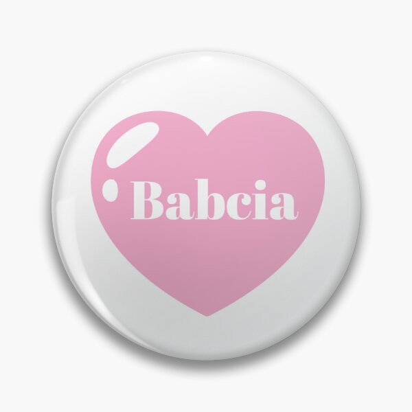 Item preview, Babcia Name with Pink Heart  designed and sold by Artbymonika.