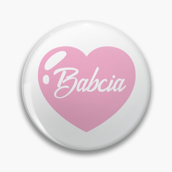 Item preview, Babcia Name with Pink Heart  designed and sold by Artbymonika.