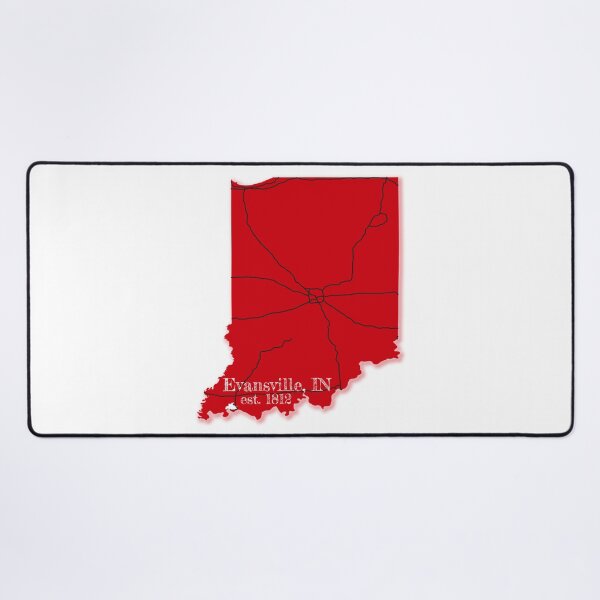 Item preview, Evansville, IN [Red] designed and sold by PhilbonianDezin.