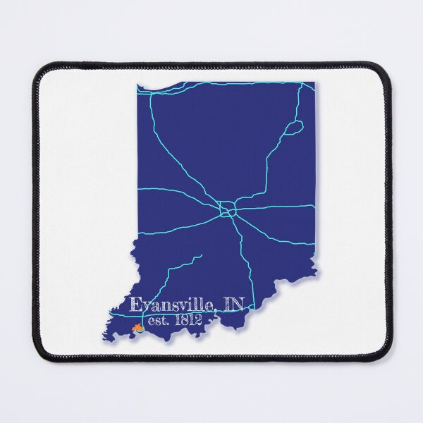 Item preview, Evansville, IN [Blue] designed and sold by PhilbonianDezin.