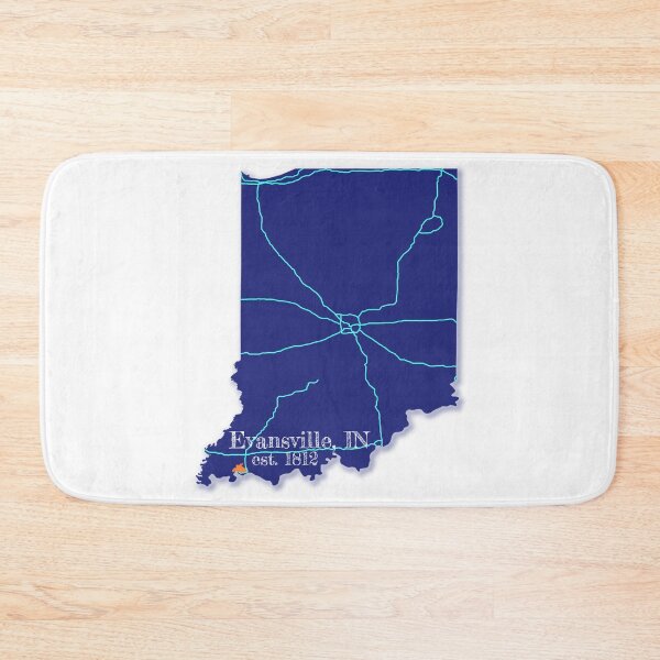 Item preview, Evansville, IN [Blue] designed and sold by PhilbonianDezin.