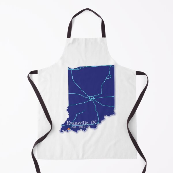 Item preview, Evansville, IN [Blue] designed and sold by PhilbonianDezin.