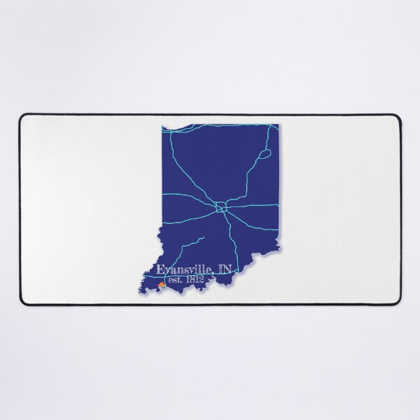 Item preview, Evansville, IN [Blue] designed and sold by PhilbonianDezin.