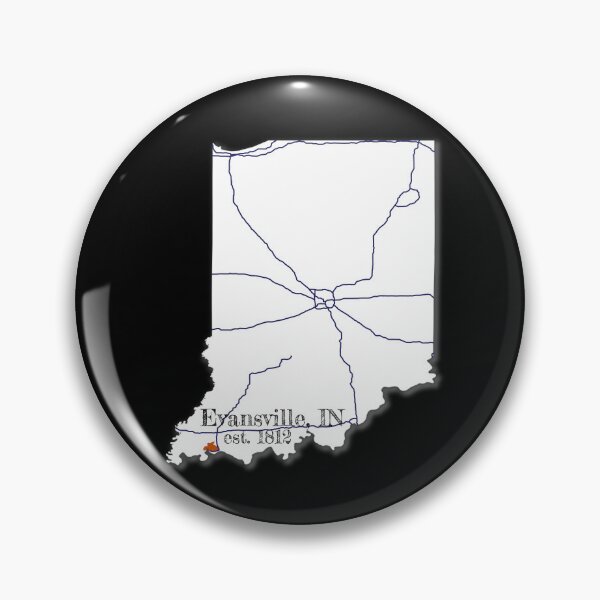 Item preview, Evansville, IN [White] designed and sold by PhilbonianDezin.