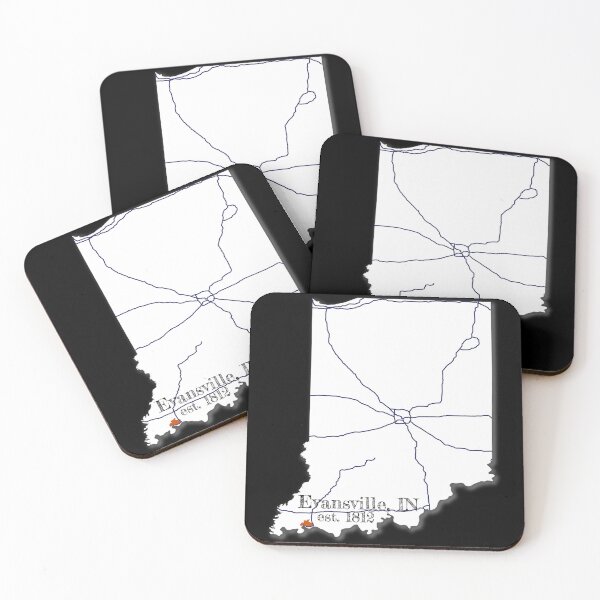 Item preview, Evansville, IN [White] designed and sold by PhilbonianDezin.
