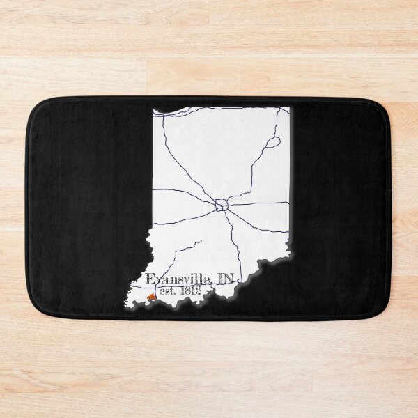 Item preview, Evansville, IN [White] designed and sold by PhilbonianDezin.