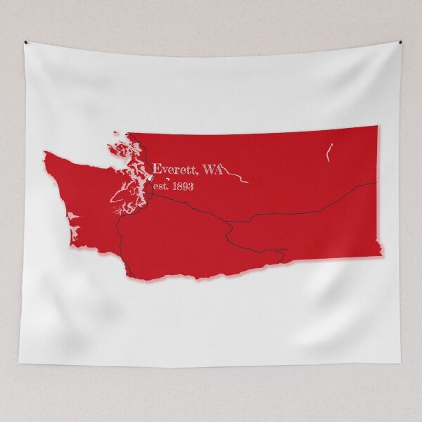 Item preview, Everett, WA [Red] designed and sold by PhilbonianDezin.