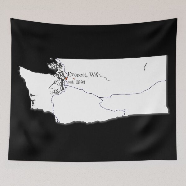 Item preview, Everett, WA [White] designed and sold by PhilbonianDezin.