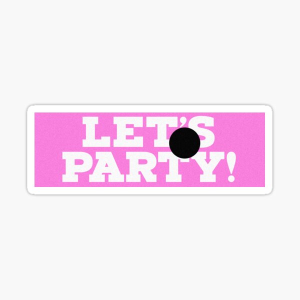 Item preview, Kesha - LET’S PARTY / BOY CRAZY. bumper sticker designed and sold by christian-suxx.