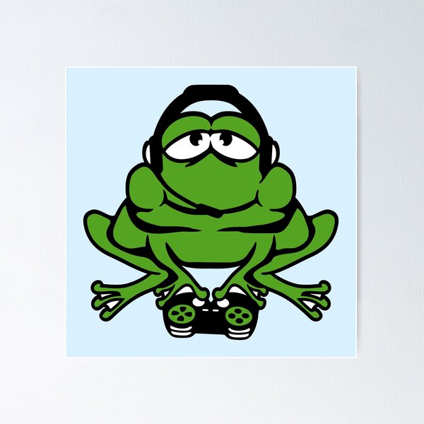 Item preview, Frog Gamer Headset Voice Chat PC Gaming Console designed and sold by shirt-o-mat.