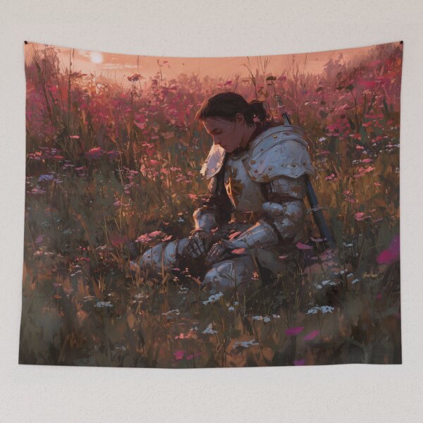 Item preview, Warrior Resting Among Flowers designed and sold by Rtymer.