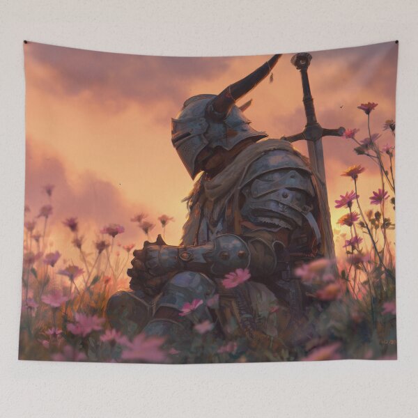 Item preview, Warrior Resting Among Flowers designed and sold by Rtymer.
