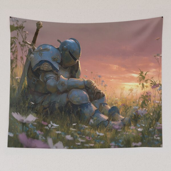 Item preview, Warrior Resting Among Flowers designed and sold by Rtymer.