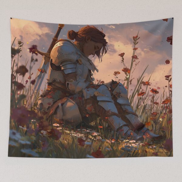 Item preview, Warrior Resting Among Flowers designed and sold by Rtymer.